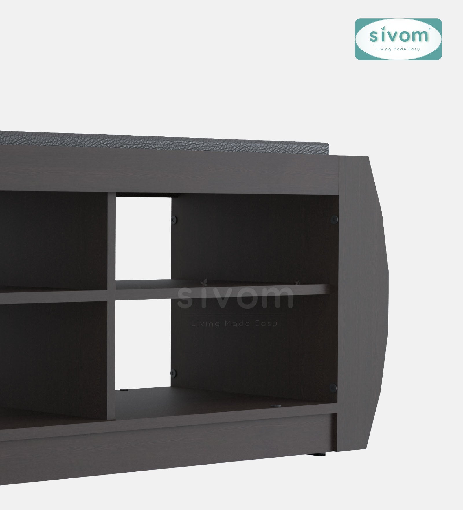 Sivom SIVOM Kate Engineered Wood Shoe Rack (, 4 Shelves, Knock Down) for Modern Homes | Elegant Design & Premium Finish