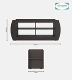 Sivom SIVOM Kate Engineered Wood Shoe Rack (, 4 Shelves, Knock Down) for Modern Homes | Elegant Design & Premium Finish