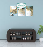 Sivom SIVOM Kate Engineered Wood Shoe Rack (, 4 Shelves, Knock Down) for Modern Homes | Elegant Design & Premium Finish