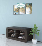 Sivom SIVOM Kate Engineered Wood Shoe Rack (, 4 Shelves, Knock Down) for Modern Homes | Elegant Design & Premium Finish