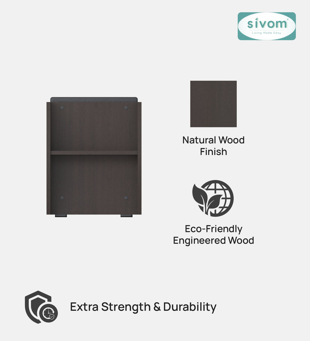 Sivom SIVOM Kate Engineered Wood Shoe Rack (, 4 Shelves, Knock Down) for Modern Homes | Elegant Design & Premium Finish