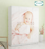 Sivom SIVOM Kiddle Digital Printed Multipurpose 4 Door Closet Engineered Wood 4 Door Wardrobe for Modern Homes | Elegant Design & Premium Finish