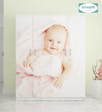 Sivom SIVOM Kiddle Digital Printed Multipurpose 4 Door Closet Engineered Wood 4 Door Wardrobe for Modern Homes | Elegant Design & Premium Finish