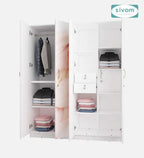 Sivom SIVOM Kiddle 4 Door Wardrobe Closet