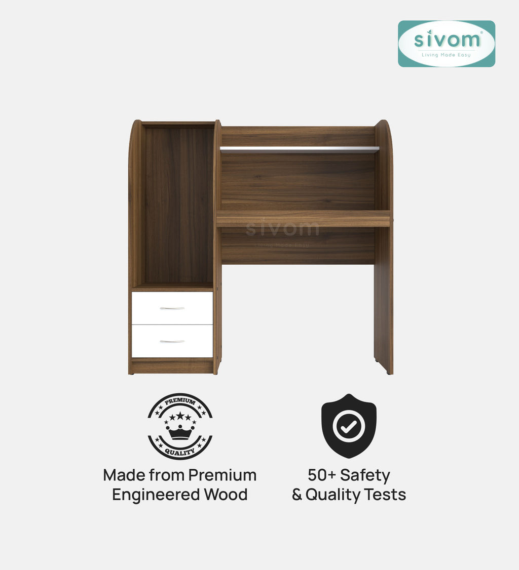 Sivom SIVOM Kidee Multipurpose Study/Home/Office Table Engineered Wood Study Table for Modern Homes | Elegant Design & Premium Finish