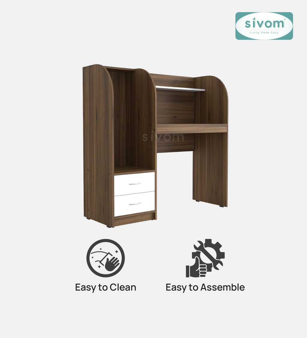 Sivom SIVOM Kidee Multipurpose Study/Home/Office Table Engineered Wood Study Table for Modern Homes | Elegant Design & Premium Finish