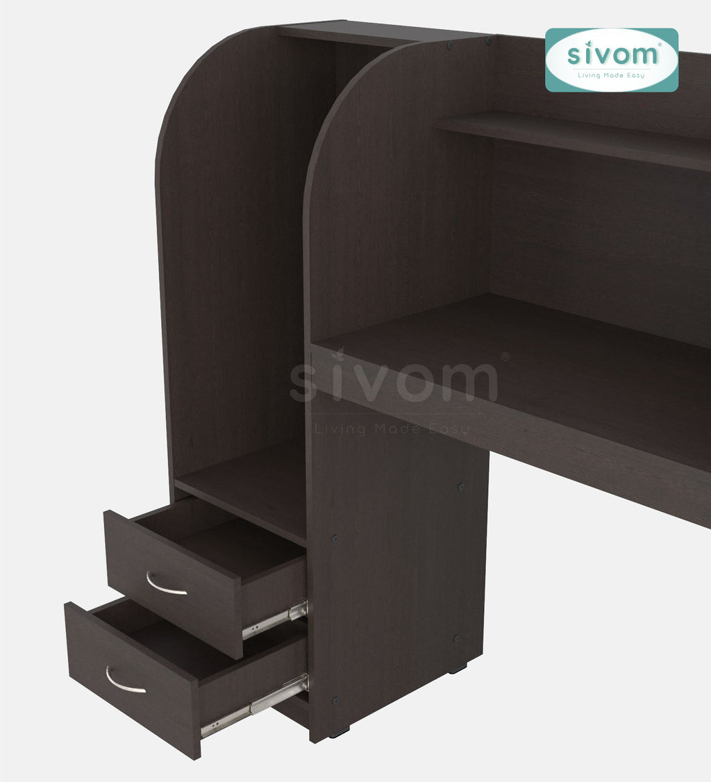 Sivom SIVOM Kidee Multipurpose Study/Home/Office Table Engineered Wood Study Table for Modern Homes | Elegant Design & Premium Finish