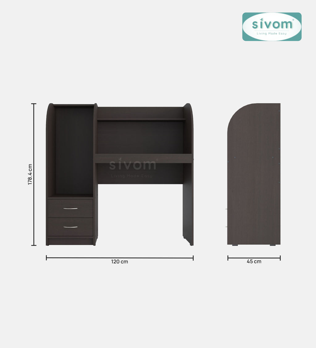 Sivom SIVOM Kidee Multipurpose Study/Home/Office Table Engineered Wood Study Table for Modern Homes | Elegant Design & Premium Finish