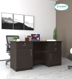SIVOM Kooka Engineered Wood Executive Desk | Elegant Design & Premium Finish