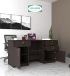SIVOM Kooka Engineered Wood Executive Desk | Elegant Design & Premium Finish