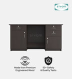 SIVOM Kooka Engineered Wood Executive Desk | Elegant Design & Premium Finish