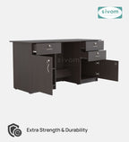 SIVOM Kooka Engineered Wood Executive Desk | Elegant Design & Premium Finish