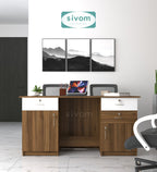 SIVOM Kooka Engineered Wood Executive Desk | Elegant Design & Premium Finish