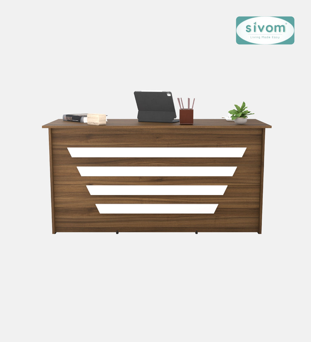 SIVOM Kooka Engineered Wood Executive Desk | Elegant Design & Premium Finish