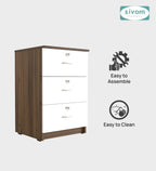 Sivom SIVOM Kresta Multipurpose Storage Drawer/Study/Home/Office Engineered Wood Close Book Shelf for Modern Homes | Elegant Design & Premium Finish