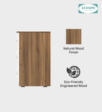 Sivom SIVOM Kresta Multipurpose Storage Drawer/Study/Home/Office Engineered Wood Close Book Shelf for Modern Homes | Elegant Design & Premium Finish