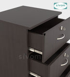 Sivom SIVOM Kresta Multipurpose Storage Drawer/Study/Home/Office Engineered Wood Close Book Shelf for Modern Homes | Elegant Design & Premium Finish