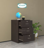 Sivom SIVOM Kresta Multipurpose Storage Drawer/Study/Home/Office Engineered Wood Close Book Shelf for Modern Homes | Elegant Design & Premium Finish