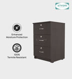 Sivom SIVOM Kresta Multipurpose Storage Drawer/Study/Home/Office Engineered Wood Close Book Shelf for Modern Homes | Elegant Design & Premium Finish