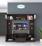 Sivom SIVOM LENIN Multipurpose TV Unit fits upto 43 inch with Storage Engineered Wood TV Entertainment Unit for Modern Homes | Elegant Design & Premium Finish