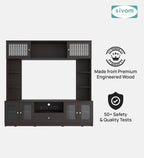 Sivom SIVOM LENIN Multipurpose TV Unit fits upto 43 inch with Storage Engineered Wood TV Entertainment Unit for Modern Homes | Elegant Design & Premium Finish