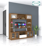 Sivom SIVOM LENIN Multipurpose TV Unit fits upto 43 inch with Storage Engineered Wood TV Entertainment Unit for Modern Homes | Elegant Design & Premium Finish