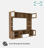 Sivom SIVOM LENIN Multipurpose TV Unit fits upto 43 inch with Storage Engineered Wood TV Entertainment Unit for Modern Homes | Elegant Design & Premium Finish