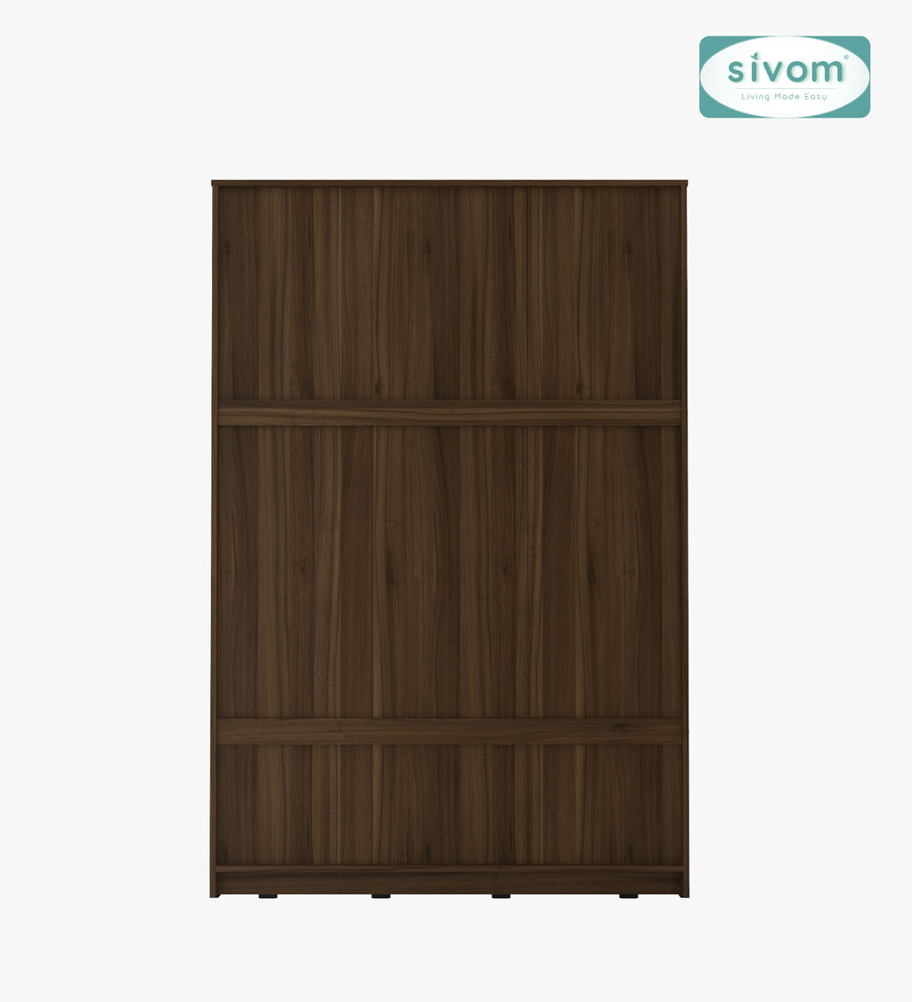 Sivom SIVOM Leo Multipurpose 3 Door Wardrobe / Spacious Shelves with Hanging Rail Engineered Wood 3 Door Wardrobe for Modern Homes | Elegant Design & Premium Finish