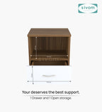 Sivom SIVOM Lita Multipurpose Side Table Engineered Wood Bedside Table for Modern Homes | Elegant Design & Premium Finish
