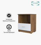 Sivom SIVOM Lita Multipurpose Side Table Engineered Wood Bedside Table for Modern Homes | Elegant Design & Premium Finish