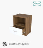 Sivom SIVOM Lita Multipurpose Side Table Engineered Wood Bedside Table for Modern Homes | Elegant Design & Premium Finish