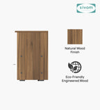 Sivom SIVOM Lita Multipurpose Side Table Engineered Wood Bedside Table for Modern Homes | Elegant Design & Premium Finish