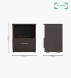 Sivom SIVOM Lita Multipurpose Side Table Engineered Wood Bedside Table for Modern Homes | Elegant Design & Premium Finish