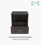 Sivom SIVOM Lita Multipurpose Side Table Engineered Wood Bedside Table for Modern Homes | Elegant Design & Premium Finish