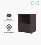 Sivom SIVOM Lita Multipurpose Side Table Engineered Wood Bedside Table for Modern Homes | Elegant Design & Premium Finish