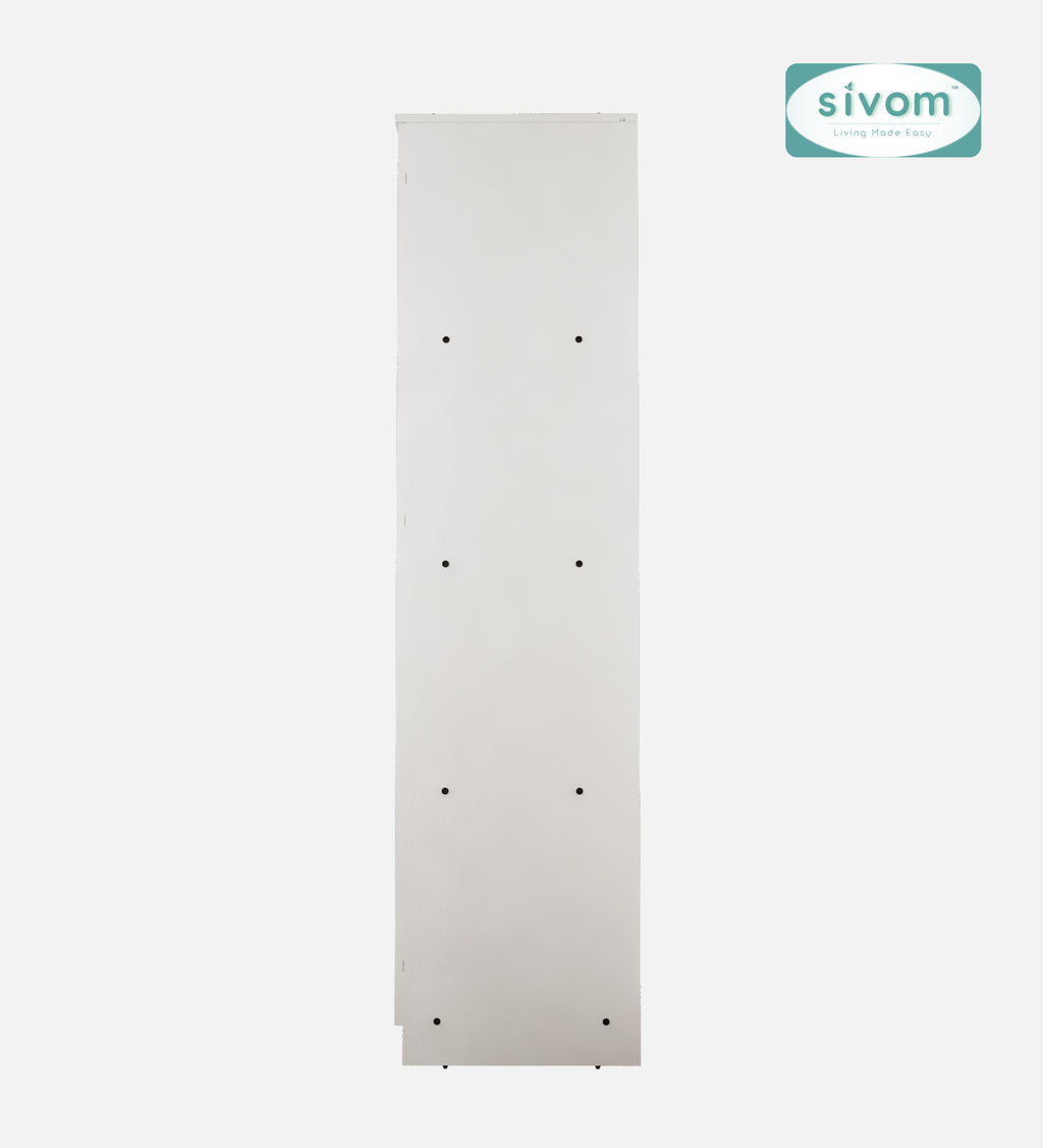 Sivom SIVOM Little Digital Printed Multipurpose 1 Door Wardrobe / Spacious 4 Shelves with Drawer Engineered Wood 1 Door Wardrobe for Modern Homes | Elegant Design & Premium Finish