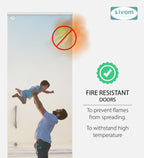 Sivom SIVOM Little Digital Printed Multipurpose 1 Door Wardrobe / Spacious 4 Shelves with Drawer Engineered Wood 1 Door Wardrobe for Modern Homes | Elegant Design & Premium Finish