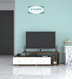 Sivom furniture SIVOM Livid Multipurpose TV Unit fits upto 43 inch with Storage Engineered Wood TV Entertainment Unit for Modern Homes | Elegant Design & Premium Finish