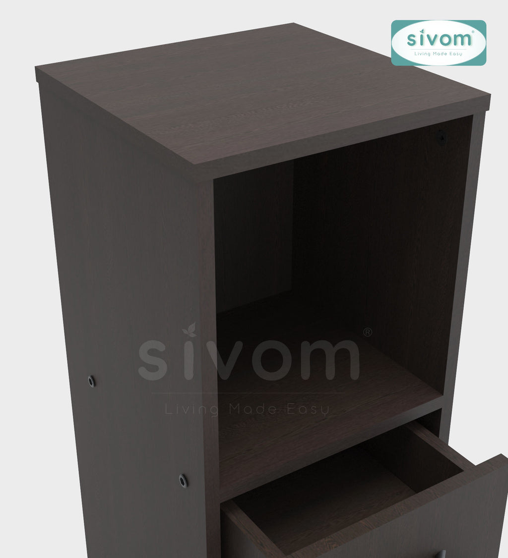 Sivom SIVOM Livi Multipurpose Storage Unit/ Engineered Wood Free Standing Cabinet for Modern Homes | Elegant Design & Premium Finish