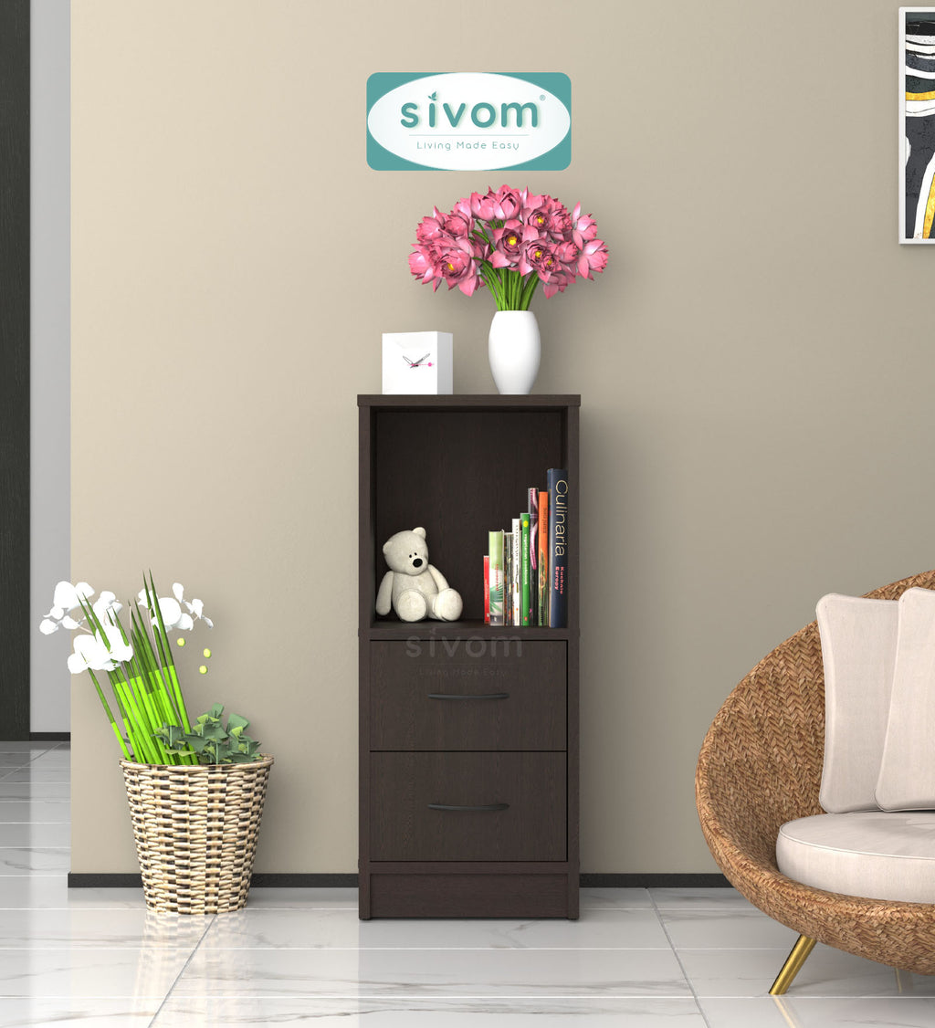 Sivom SIVOM Livi Multipurpose Storage Unit/ Engineered Wood Free Standing Cabinet for Modern Homes | Elegant Design & Premium Finish