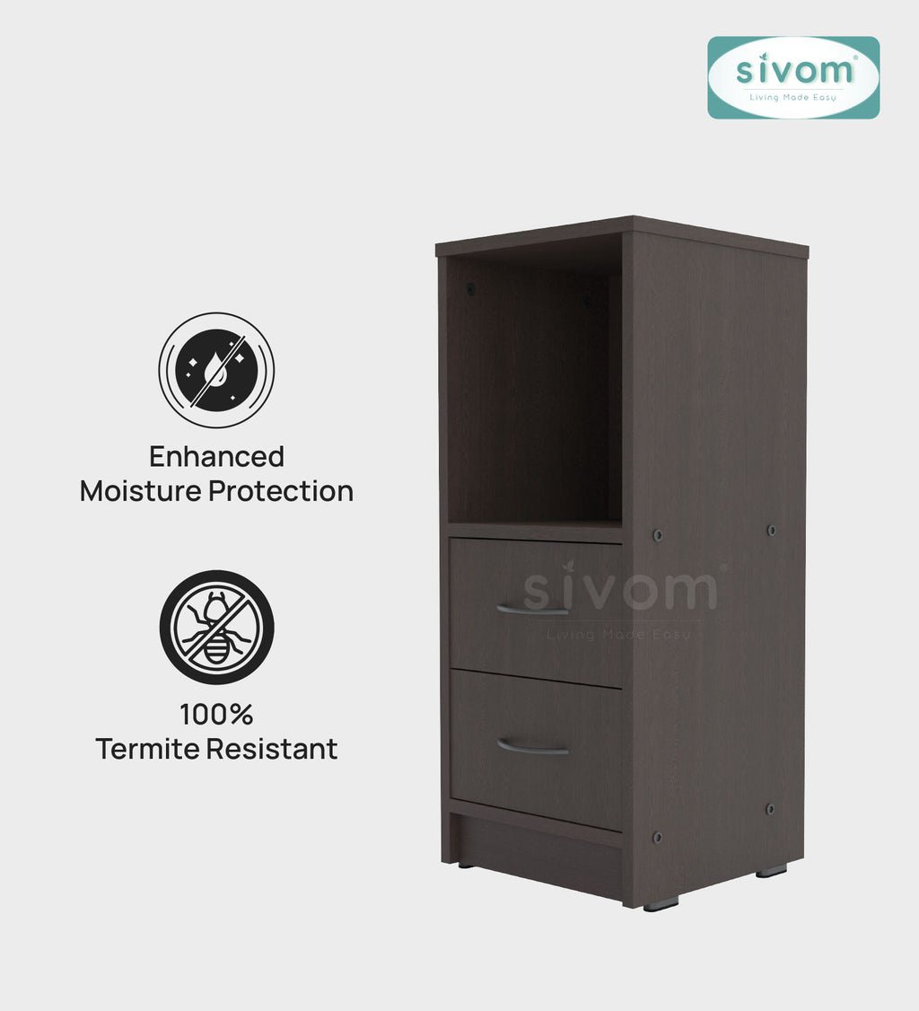 Sivom SIVOM Livi Multipurpose Storage Unit/ Engineered Wood Free Standing Cabinet for Modern Homes | Elegant Design & Premium Finish