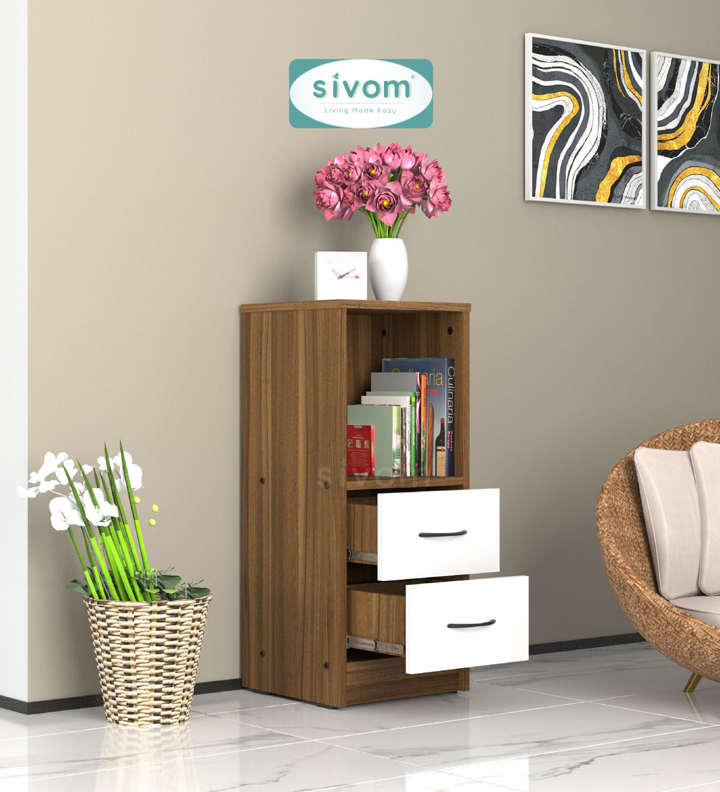 Sivom SIVOM Livi Multipurpose Storage Unit/ Engineered Wood Free Standing Cabinet for Modern Homes | Elegant Design & Premium Finish