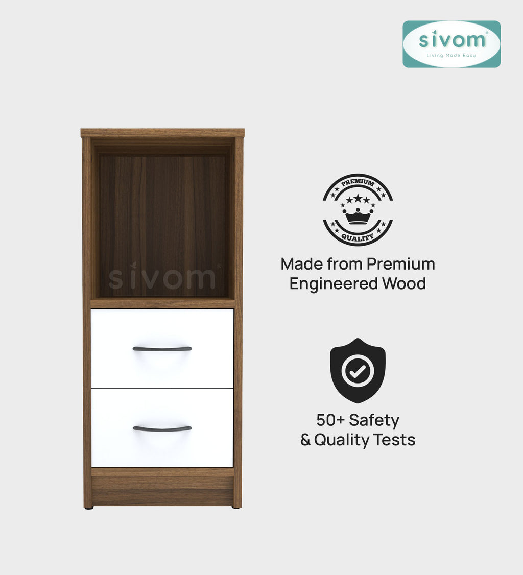 Sivom SIVOM Livi Multipurpose Storage Unit/ Engineered Wood Free Standing Cabinet for Modern Homes | Elegant Design & Premium Finish
