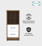 Sivom SIVOM Livi Multipurpose Storage Unit/ Engineered Wood Free Standing Cabinet for Modern Homes | Elegant Design & Premium Finish