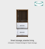 Sivom SIVOM Livi Multipurpose Storage Unit/ Engineered Wood Free Standing Cabinet for Modern Homes | Elegant Design & Premium Finish