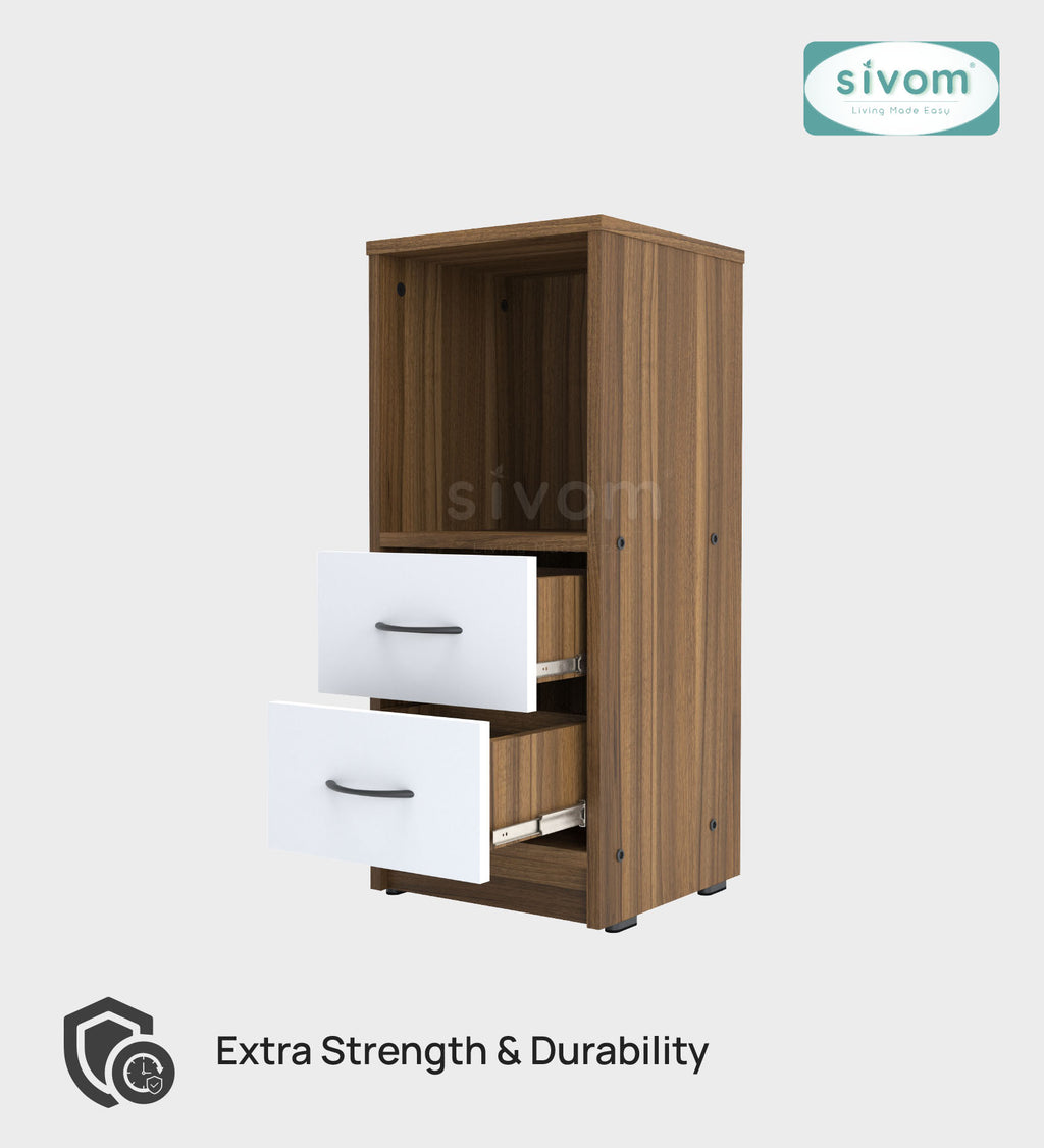Sivom SIVOM Livi Multipurpose Storage Unit/ Engineered Wood Free Standing Cabinet for Modern Homes | Elegant Design & Premium Finish