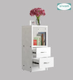 Sivom SIVOM Livi Multipurpose Storage Unit/ Engineered Wood Free Standing Cabinet for Modern Homes | Elegant Design & Premium Finish