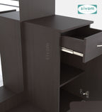 Sivom SIVOM Logic Dressing Table with Stool Engineered Wood Dressing Table for Modern Homes | Elegant Design & Premium Finish