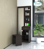 Sivom SIVOM Logic Dressing Table with Stool Engineered Wood Dressing Table for Modern Homes | Elegant Design & Premium Finish