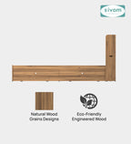 Sivom SIVOM Acasa Box Bed with Storage Engineered Wood Queen Box Bed for Modern Homes | Elegant Design & Premium Finish